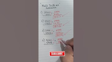Math tricks #3 (Subtraction)