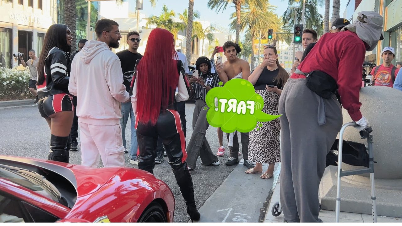 Old Man Farts On Rich Celebrities In Beverly Hills!!! (Featuring Boxer Ryan Garcia)