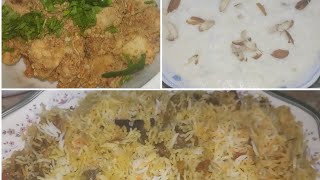 بیف بریانی۔۔۔۔چکن تکہ۔۔Beef biryani &chicken Tikka..