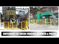 Difference between forging hammer  forging press