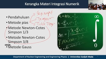 Integrasi Numerik - Metode Newton Cotes, Simpson 1/3 dan 3/8