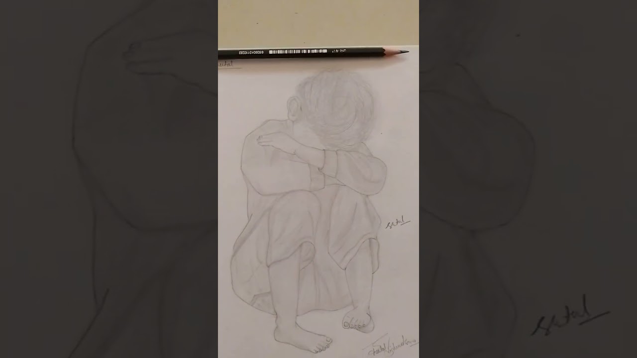 Realistic 😔 sad skeatch by😘 Sheetal Vishwakarma Please like this.. 