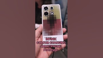 Infinix Colour Changing Smartphone Prototype unveiled #youtubeshorts #innovation #smartphone #ces