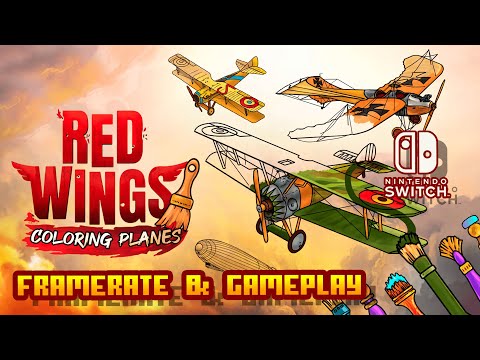 Red Wings: Coloring Planes - (Nintendo Switch) - Framerate & Gameplay