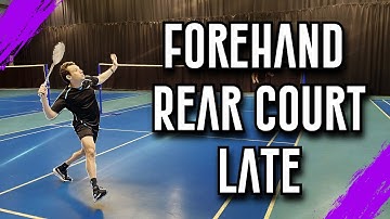 Beheers de forehand laat in badminton