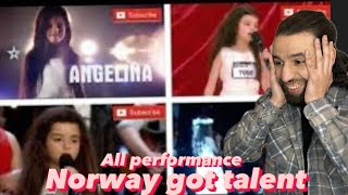 8 Years Old & ALREADY a STAR! Reacting to Angelina Jordan's Norway's Got Talent Performances ⭐️