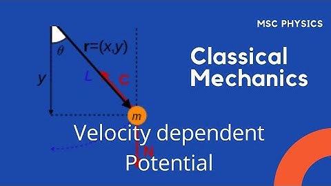 Velocity dependent potential
