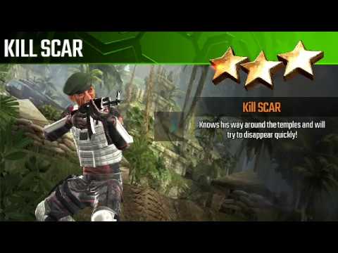 Sniper Strike Special Ops Zone 5 Jungle Mission Boss 1 Kill Scar