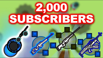 2,000 SUBSCRIBERS SPECIAL! || AWM-S + Mini-Gun! || Best Moments Surviv.io