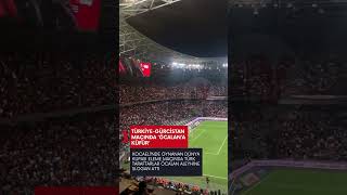 Türkiye Gürcistan Maçında Tribünlerden Abdullah Öcalana Küfür