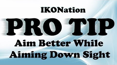 Aim Better while Aiming Down Sight (ADS) - Pro Tip of the Day (Call of Duty Ghosts)