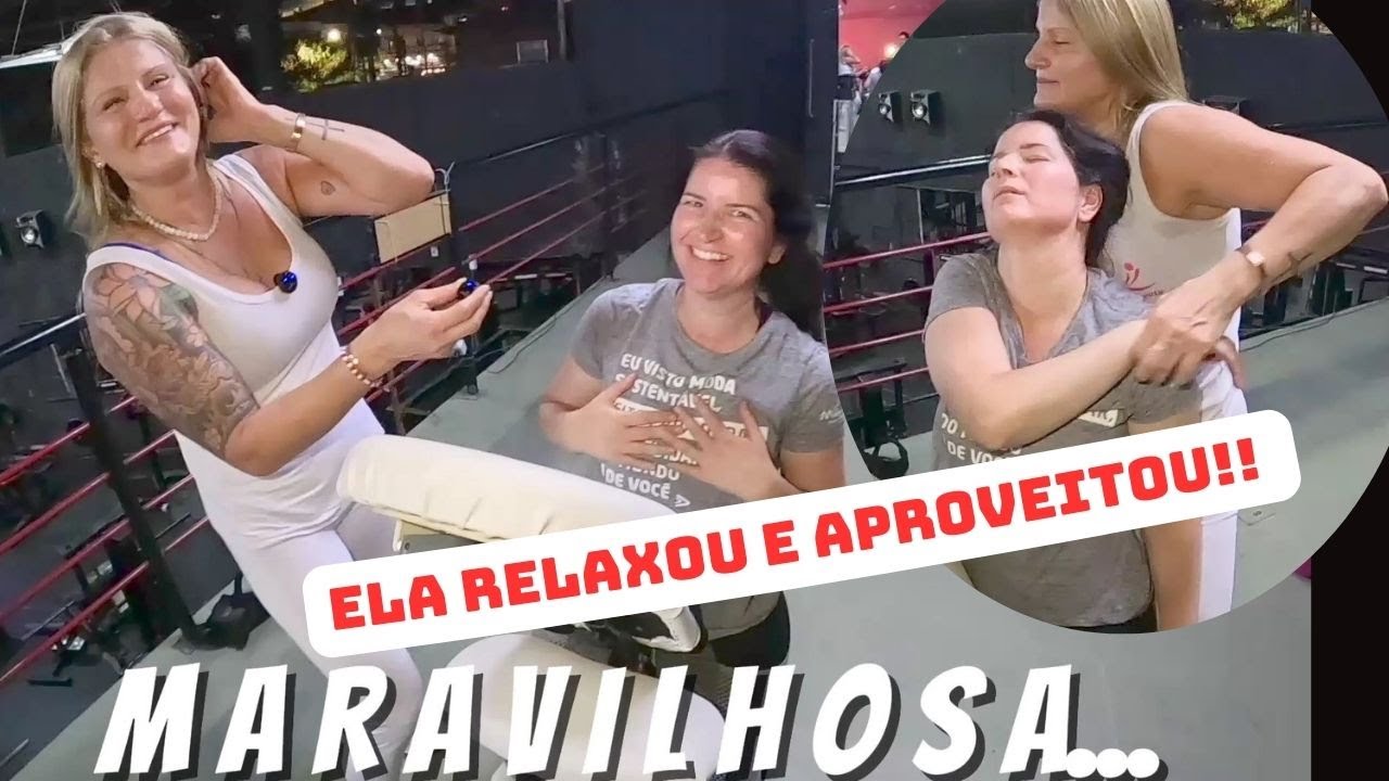 Quick Massagem-Ela soube aproveitar e Relaxar!