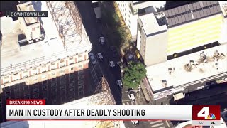 Suspected gunman in deadly shooting arrested in downtown LA