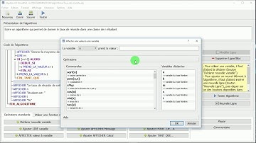ALGOBOX: Programme pour calculer la moyenne et le taux de réussite
