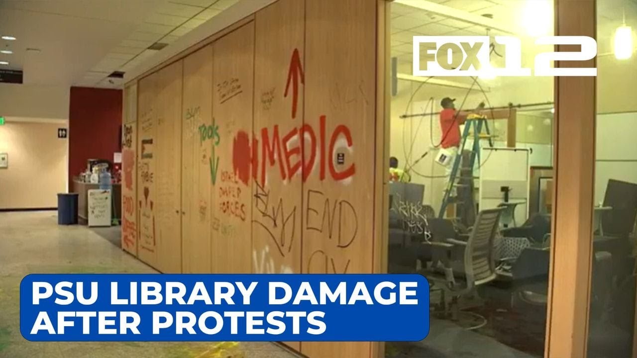 Negotiations break down between PSU and demonstrators occupying library