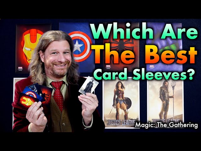 The Best Magic The Gathering Sleeves 32: Game Genic Marvel sleeves vs  Arcane Tinmen DC sleeves 