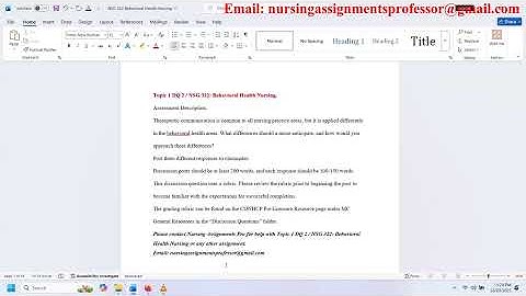 Topic 1 DQ 2 / NSG 322: Behavioral Health Nursing.