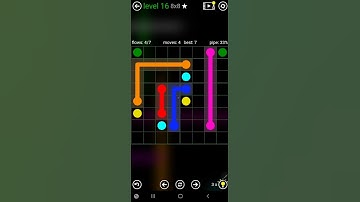 How To Solve Flow Free Classic Pack Level 16 8x8 Board Walk Through Solution Walkthrough
