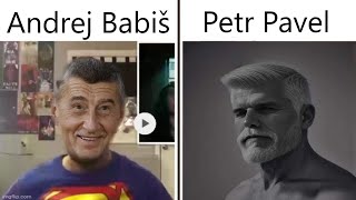 Předvolební debaty, akorát že to je jen Petr Pavel roastící Andreje Babiše (a další nějaký klipy)