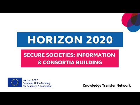 Webinar | Horizon 2020 Secure Societies: Information & Consortia Building