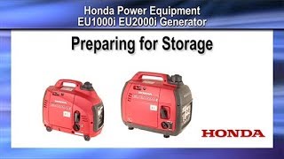 EU1000i and EU2000i Generator Storage