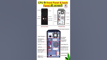 CPU Front Panel and back panel।।।। #cpu