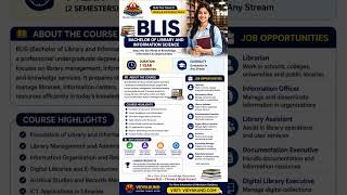 BLIS Course 2026 | Eligibility, Duration, Career Scope &amp; Jobs 📚#BLIS #LibraryScience #academiccareer