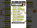 The Hindu Editorial Vocabulary 2026 | Most Important Words for UPSC, SSC, Bank &amp; CAT