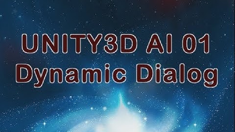 UNITY C# AI 01 - Dynamic Dialog
