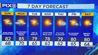 Humidity will increase in NY, NJ as temps reach low 80s
