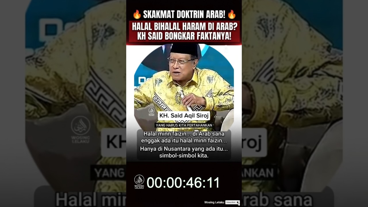 Bukan Ajaran Arab! Alasan Telak KH Said Aqil Siroj Kenapa Halal Bihalal Cuma Ada di Nusantara