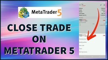 How to Close Trade on MetaTrader 5 Using Android Mobile 2024?