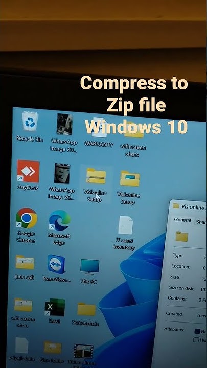 How to compress to zip file (windows 11) - YouTube