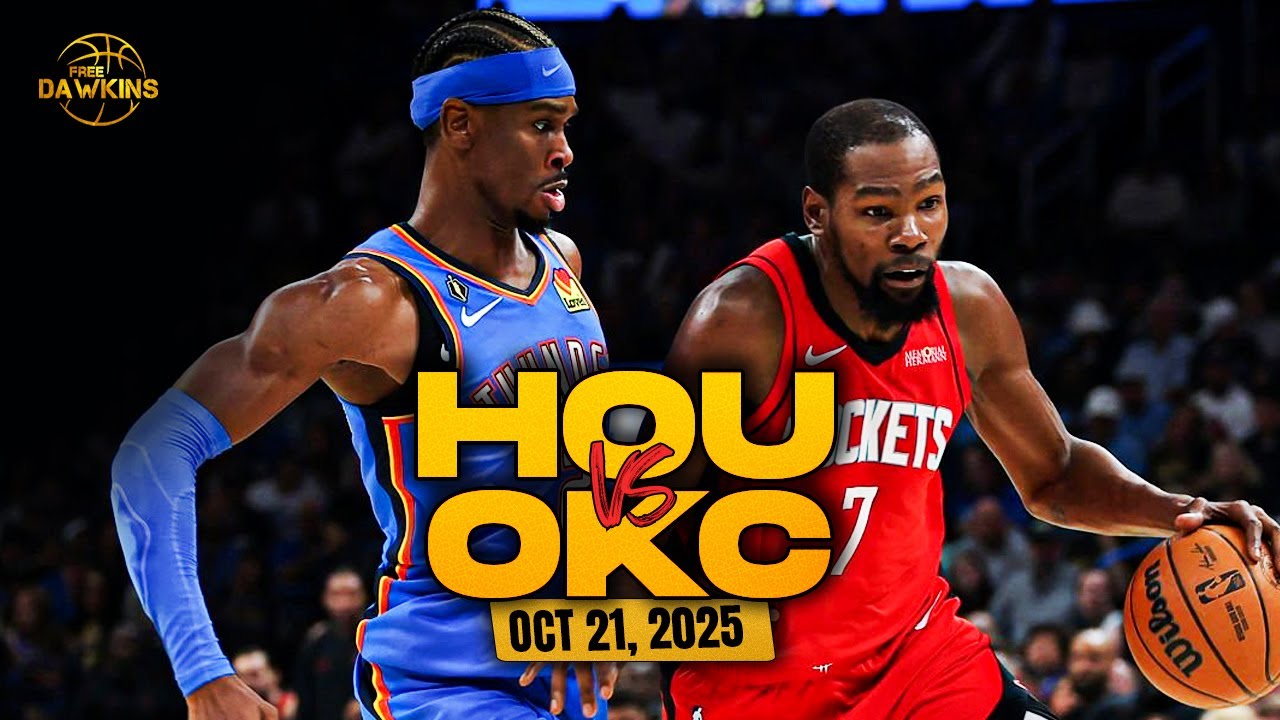 Houston Rockets vs OKC Thunder Full Game Highlights | Oct 21, 2025 ...