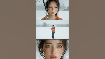 Cinematic Snow 3 Panel by Gemini 🥹 #gemini #geminiprompt #shorts #viral #trending #ai #tiktok