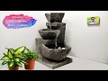 Wow! Amazing Home Made Cement Table Top Water Fountain | Indoor Waterfalls Water Fountain