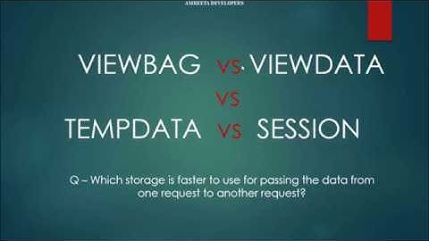 ViewBag vs ViewData vs TempData vs Session - Which is Better?