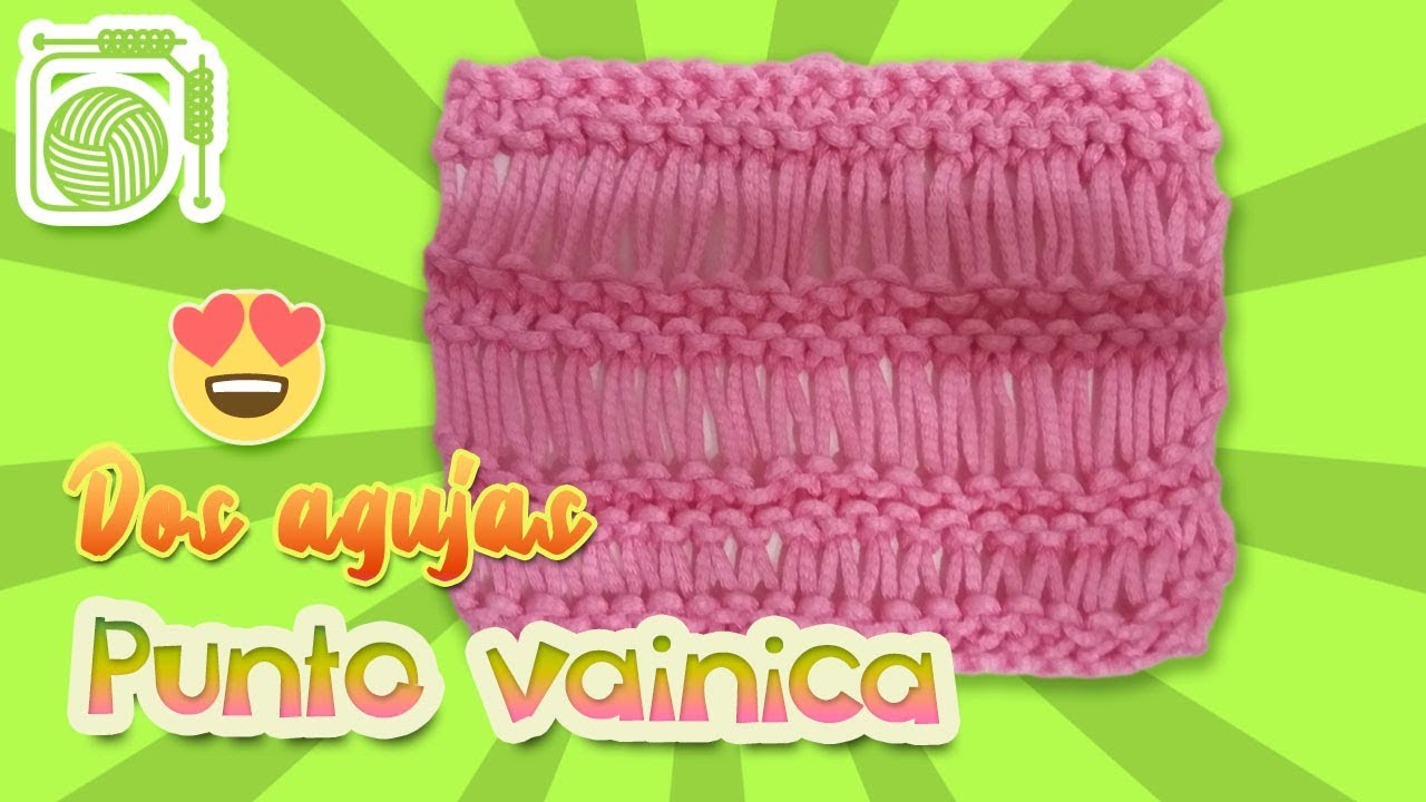 Punto vainica 😍 🎀 #puntoVainica #dosAgujas