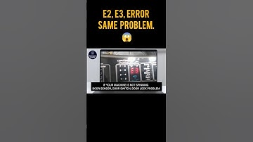 Washing Machine E2, E2 Error Shocking Same Problem! #washing #machine #washingmachine