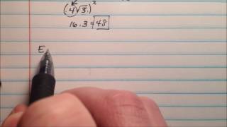 QA. How do I square a radical?