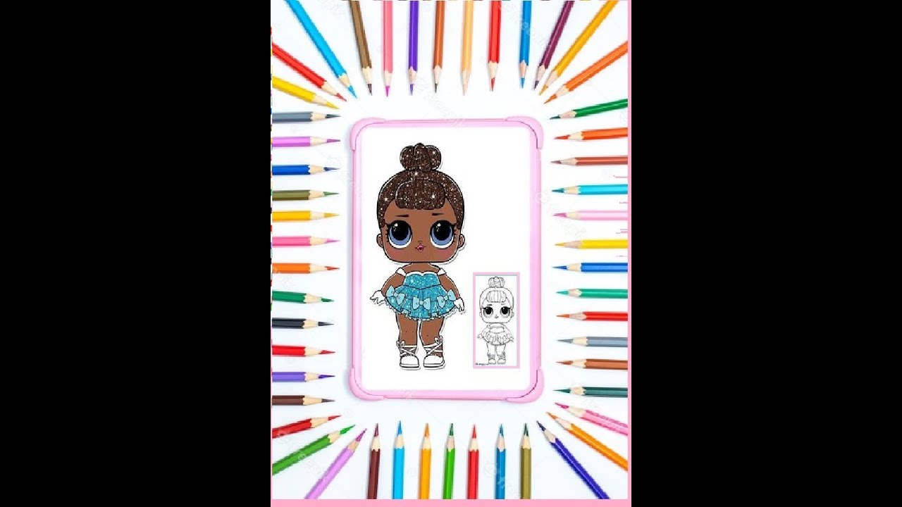 Miss Baby Glitter is a popular LOL from series 1. Coloring.