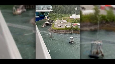 Celebrity Edge cruise ship lines snap during storm