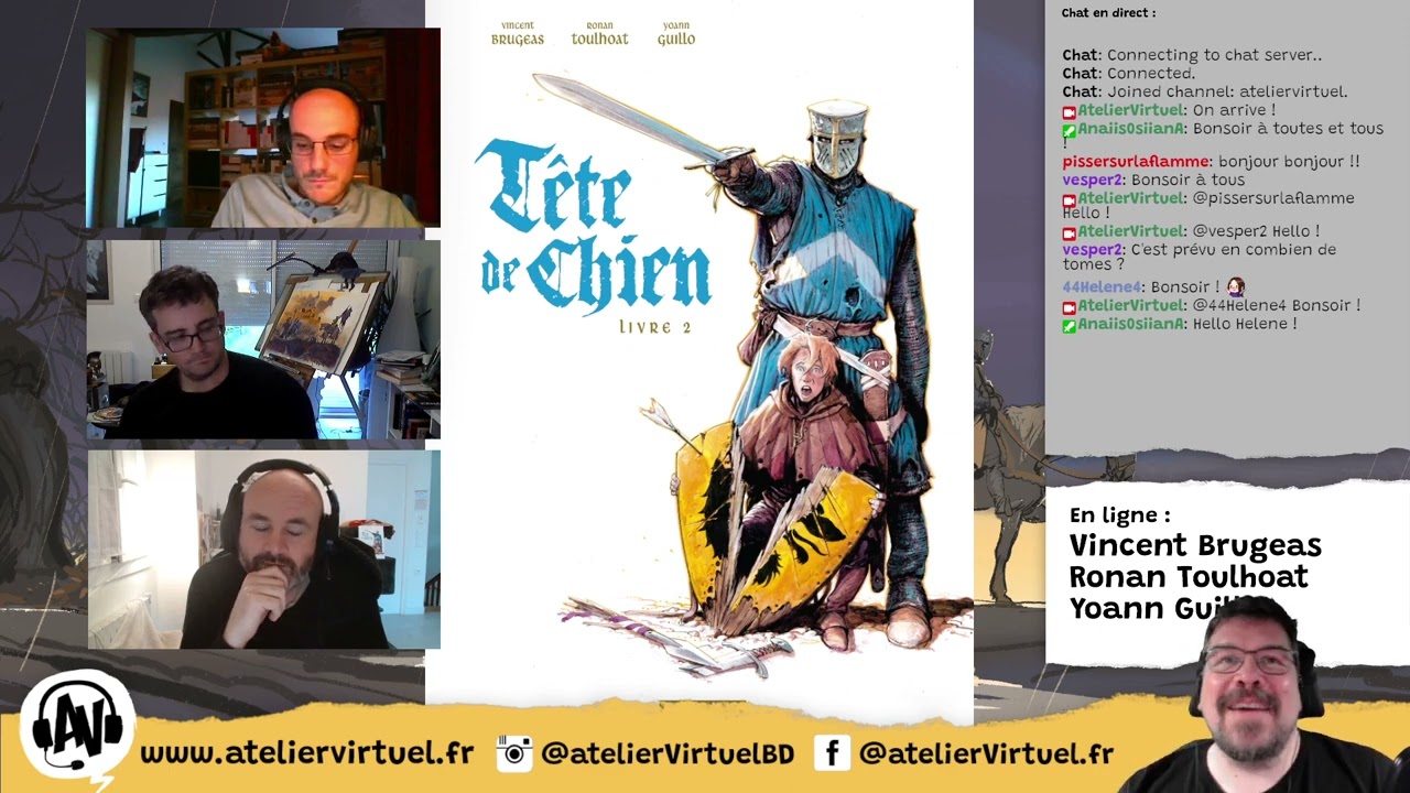 Parution : Oyez ! Tête de Chien livre 2 est arrivé ! avec Vincent Brugeas, Ronan Toulhoat et Yoan