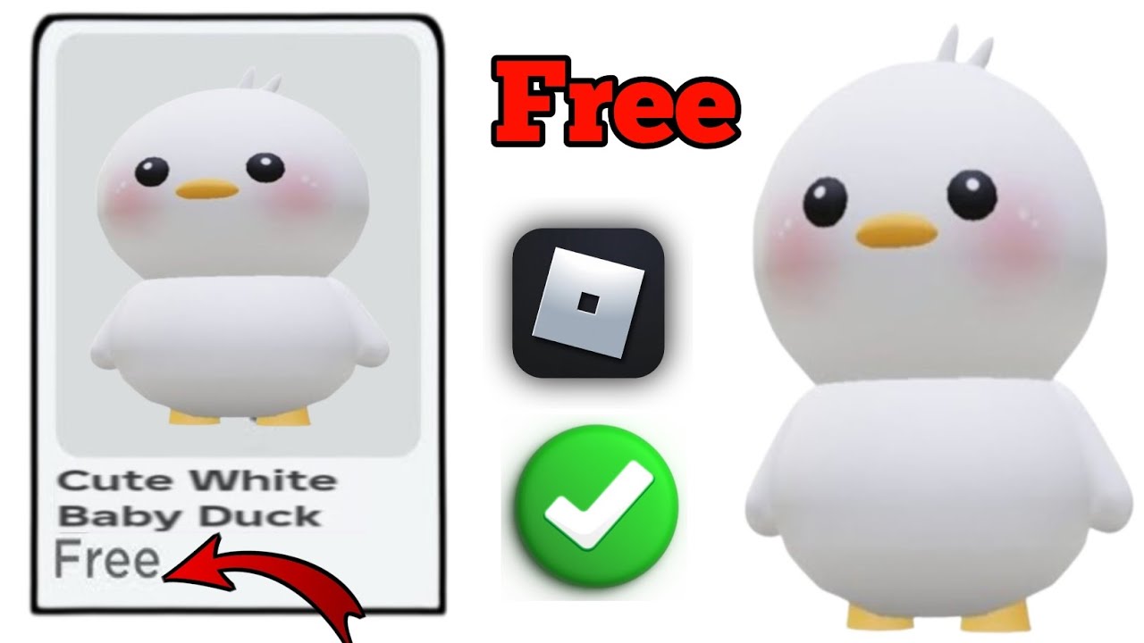 How To Get Free Cute White Baby Duck Items In Roblox 2025 Free 