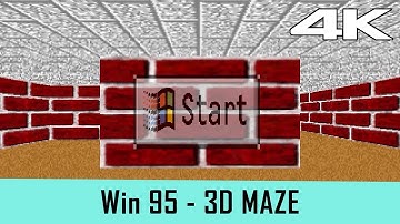 Windows 95 Screensaver - 3D Maze (4K)