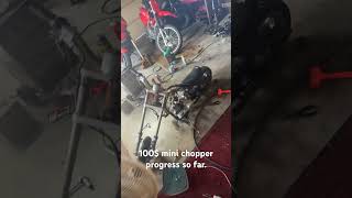 100$ mini chopper #minichopper #minibike #budgetbuilds #carburator #cleaning #valveadjustment #fyp