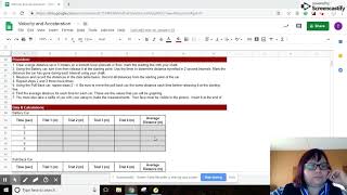 4: Velocity acceleration lab hints