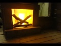 Popsicle stick fireplace