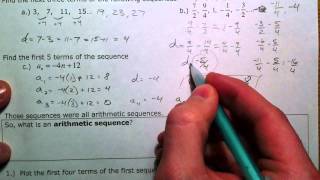 Arithmetic Sequences and Series (1 of 3)
