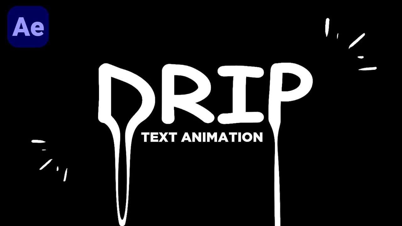 Drip Text Animation in After Effects - YouTube